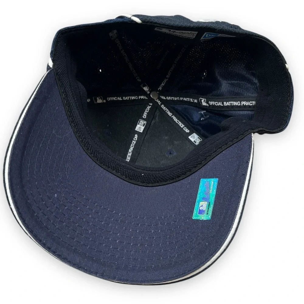 VTG New York Yankees Hat Small Medium 2005 Batting‎ Practice New Era Blue Box
